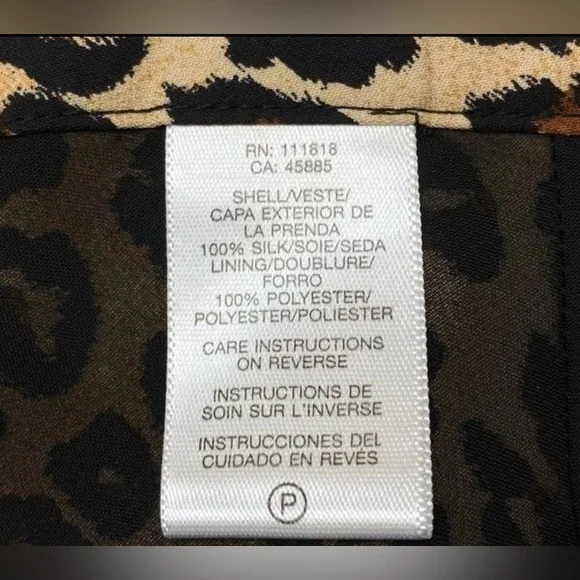 MICHAEL Michael Kors Leopard Print Silk Skirt - Picture 8 of 8